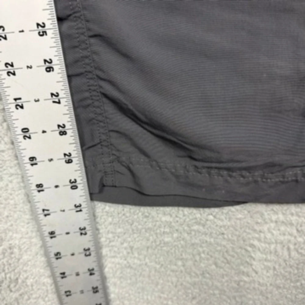 The North Face Mens Gray Convertible Zip Off Cargo Hiking Pants Size 40x32‎